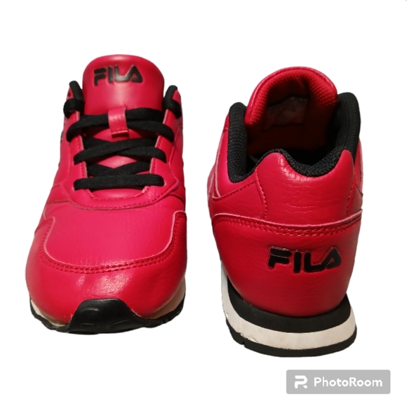 FILA Tennis Shoes, Red with Black Lace's. Lots of Life Left in these Babies! EUC - Picture 3 of 13